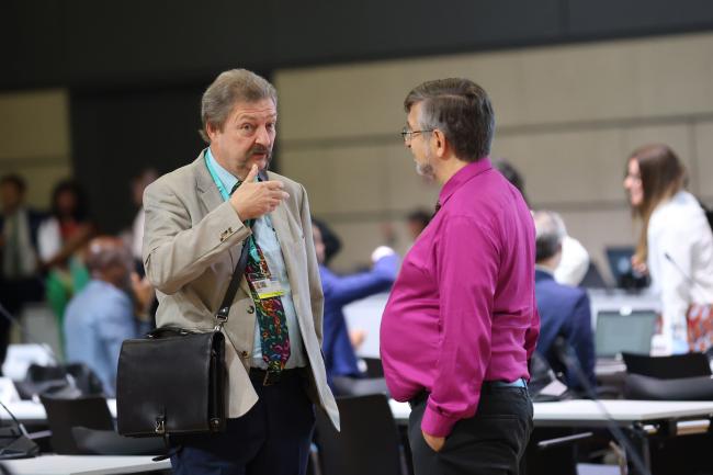Independent consultant Jozef Buys, with Keith Ripley, IISD/ENB