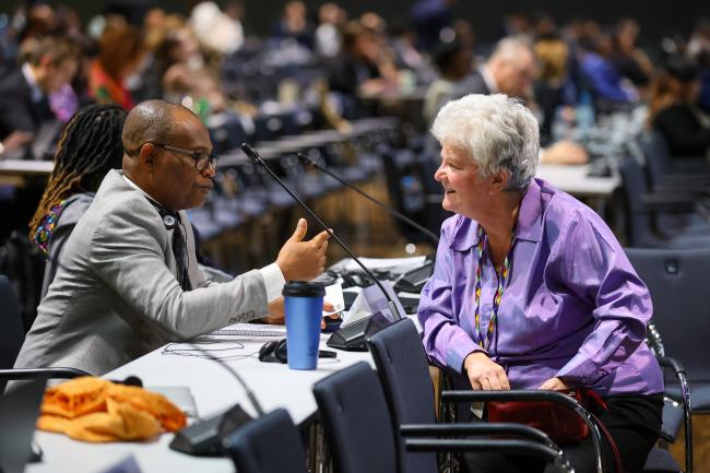 Olubunmi Olusanya, Nigeria, with Jill Hanna, Global Alliance on Health and Pollution