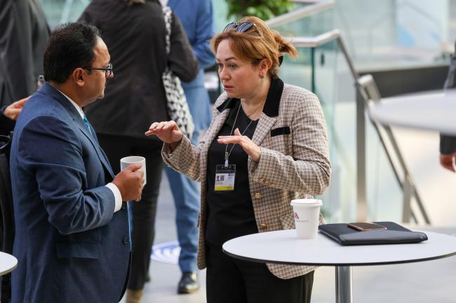 Zaigham Abbas, Pakistan, with Inna Romanchenko, Russian Federation
