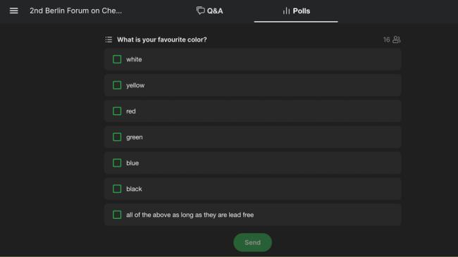 The Berlin Forum begins with an online poll to encourage particiation