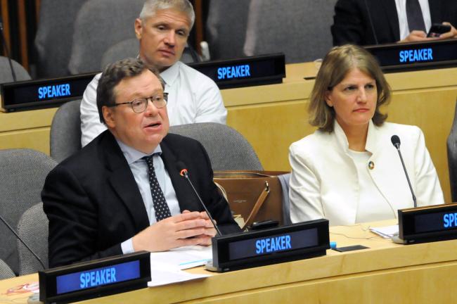 Jean Paul Servais, President, International Organization of Securities Commission, and Helena Vines Fiestas, and Chair, European Union Platform on Sustainable Finance, Spain