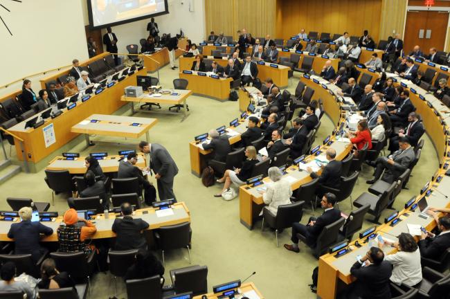 Delegates meet at noon for the United Nations Secretary-General Convening of the Principals of International Finance Institutions and Other Relevant Entities on “Loss and Damage”