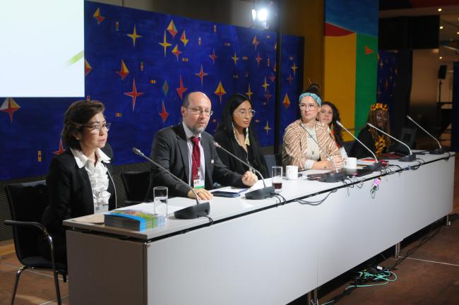 Panel speakers of the event on 'The Rightt o a Toxic-FreeE ovieoomenfot r Children and All Generations'
