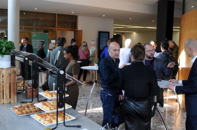 Participants during a break