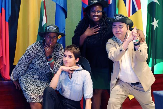 5th Forum ENB team with Dorothy Wanja Nyingi, Kenya; Emma Vovk, Scotland-France; Tallash Kantai, Kenya; and Franz Dejon 