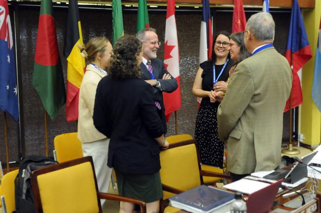 Delegates from the US and Australia