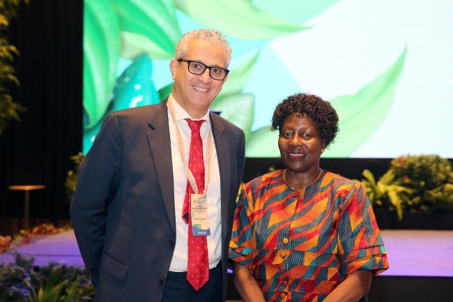 Firas Khouri, Chair, CPR to UNEP and Elizabeth Maruma Mrema, UN Assistant Secretary-General, and Deputy Executive Director, UNEP 