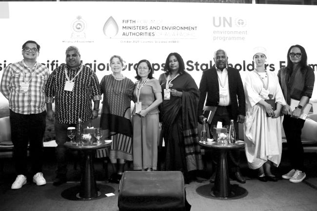 Group photo of the panel on Peoples Solutions and Innovations BW 