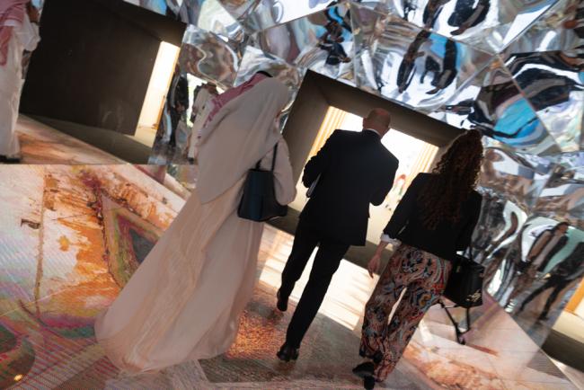 UNFCCC Executive Secretary Simon Stiell walks through the venue