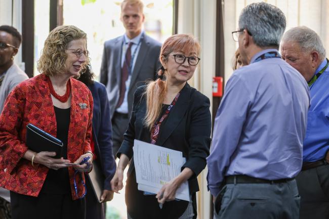 Inger Andersen, Executive Director, UNEP, and Megumi Seki, Executive Secretary, Ozone Secretariat