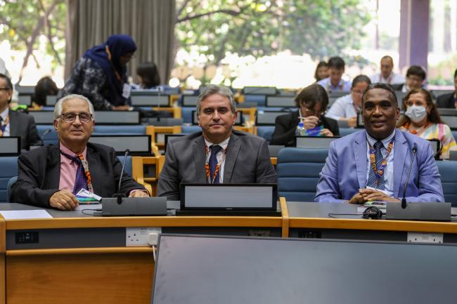 From L-R: Nelson Luis Espinosa Pena, Cuba; Ernesto Plasencia Escalante, Cuba; and Elias Gomez Mesa, Dominican Republic