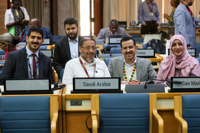 The Saudi delegation