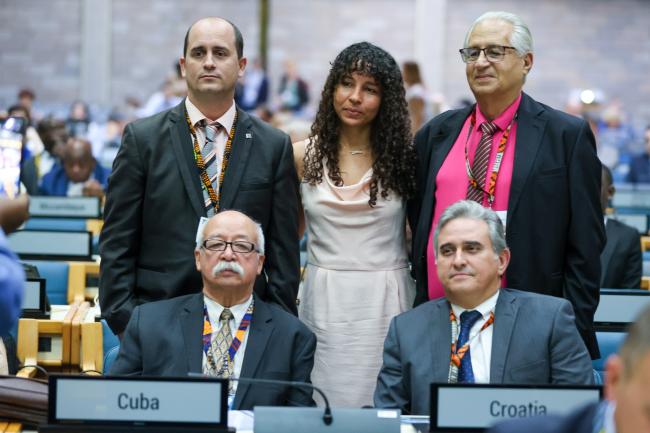 The Cuban delegation