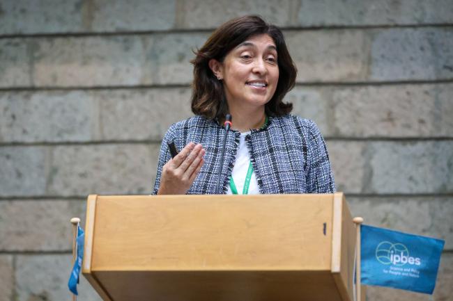 Ximena Rueda, Co-Chair of the IPBES Business and Biodiversity Assessment