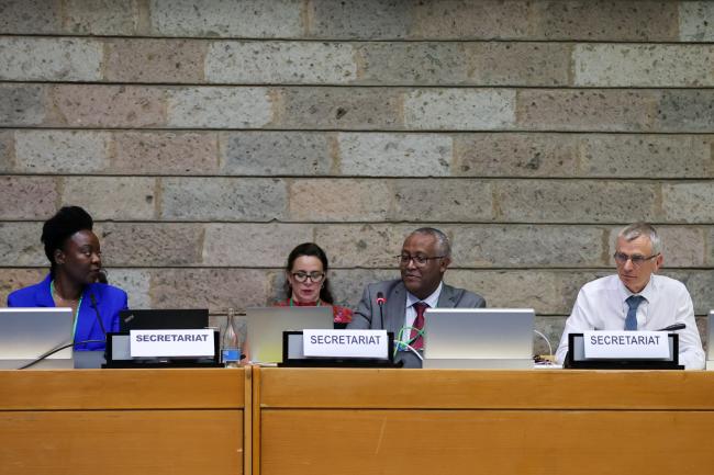 View of the dais during hte informal session