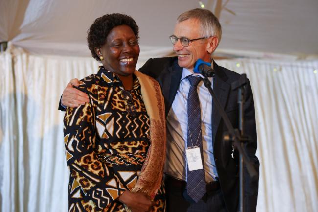 Elizabeth Maruma Mrema, Deputy Executive Director, UN Environment Programme (UNEP), with David Cooper, Acting Executive Secretary, CBD