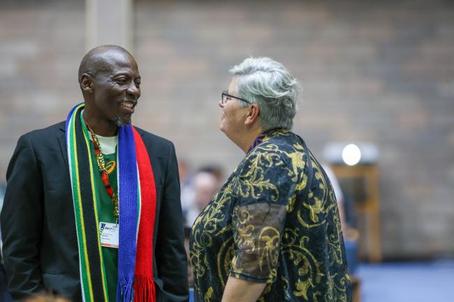 Obed Meringo Baloyi, South Africa, with Annie Gabriel, Australia