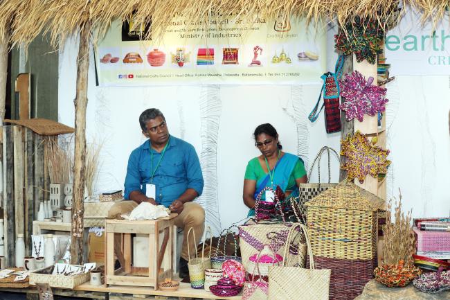 Sri Lankan handicrafts at the Forum exhibition 