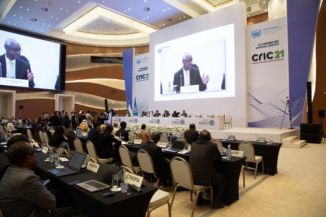 View of the room during the  Samarkand High Level Event on Sand and Dust Storms- CRIC 21 - 15 Nov 2023 - Photo.jpgf the r