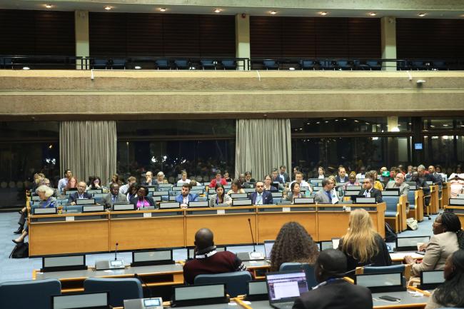 A view of the room during the Conversation with the Observers