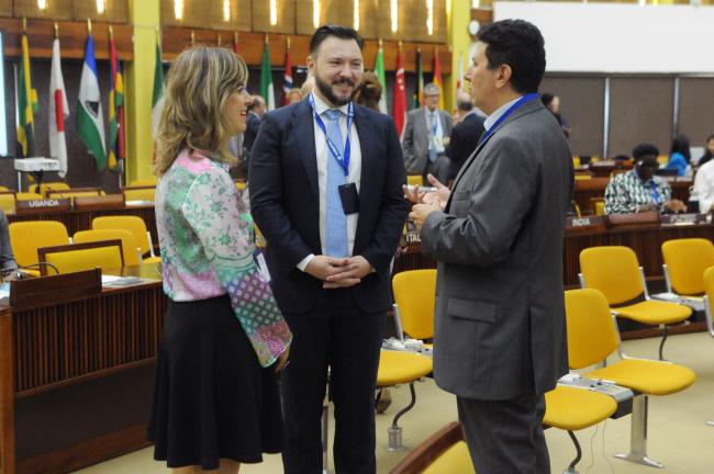 (L-R) Carina Costa de Oliveira, Eduardo Sfoglia, and Jose Roberto Gioia Alfaia Junior, Brazil