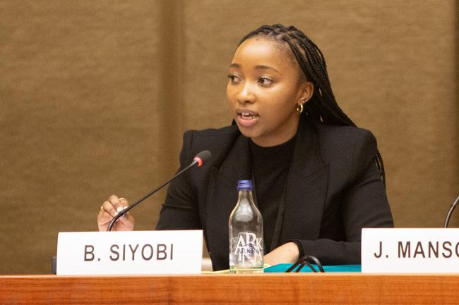 Busisipho Siyobi, Programme Head, Natural Resource Governance Programme, Good Governance Africa - IGF-AGM 19 - 9 Nov 2023 - Photo
