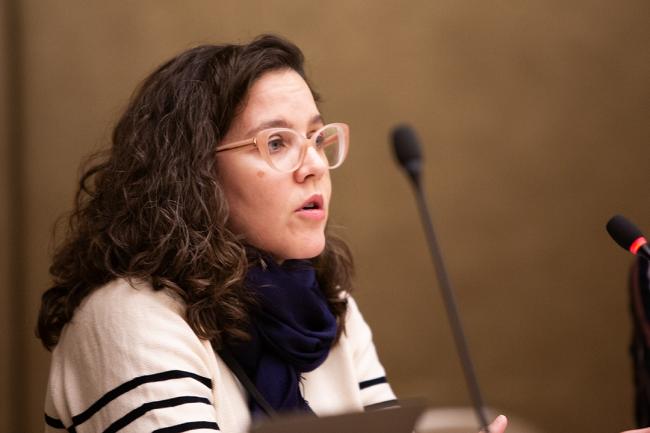 Camila Pereira Rego Meireles, Technical Officer- Mining, Extractives, Energy, & Manufacturing International Labour Organization - IGF-AGM 19 - 9 Nov 2023 - Photo