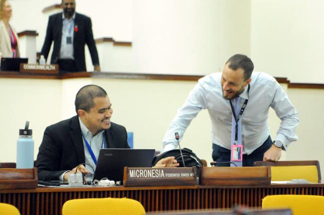 Clement Yow Mulalap, Federated States of Micronesia, and Julian Jackson, The Pew Charitable Trusts