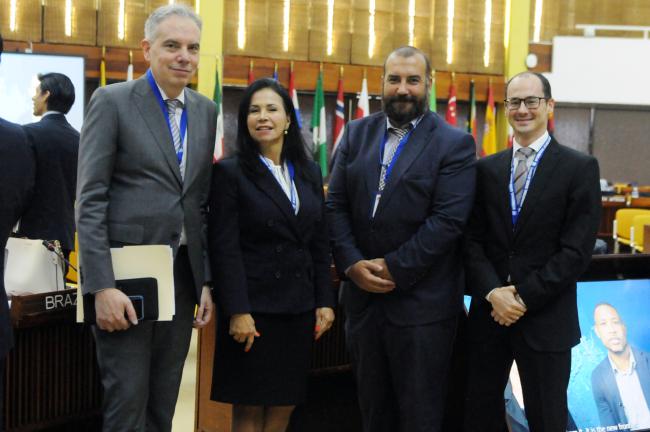 Delegates from Argentina and Brazil