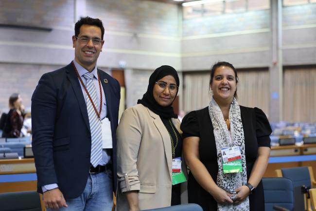 Delegates from Portugal and Qatar