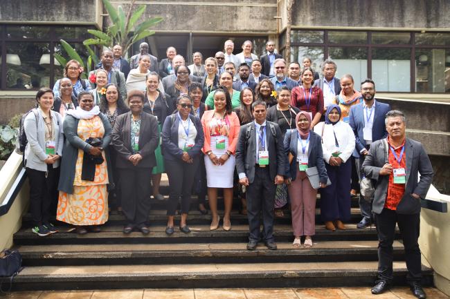 Delegates of the Alliance of Small Island States 