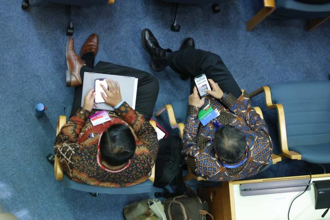 Delegates view from the gallery 