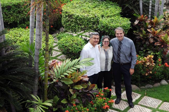 The ENB team at the 3rd part of ISA-28 (L-R) Diego Noguera, Colombia; María Ovalle, Chile; and Asterios Tsioumanis, Greece