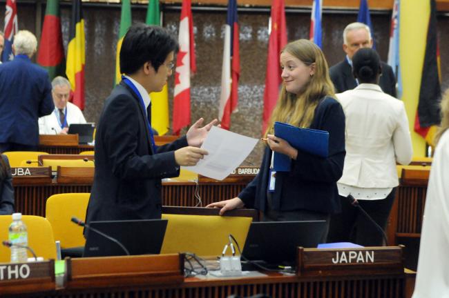 Hiroaki Ishihara, Japan, and Anja Morris, Norway