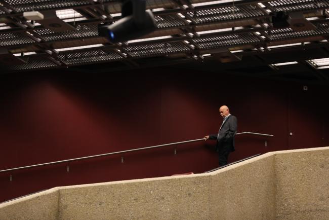 Delegate in the gallery