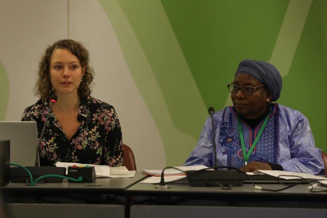 Contact Group Co-Chairs Matilda Wilhelm, Sweden, and Lucy Mulenkei, Kenya