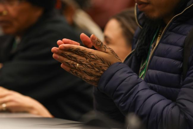 Tatooed hands
