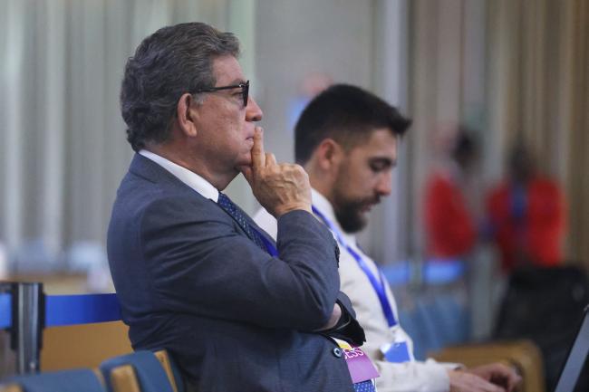 INC Chair Gustavo Meza-Cuadra, Peru, following the proceedings of Contact Group 1 