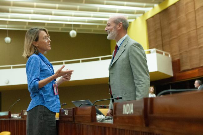 Jessica Battle, WWF International, and Daniele Bosio, Italy
