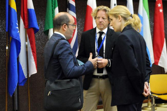 José Dallo, ISA Secretariat; Øystein Bruncell Larsen, Loke; and Dagny Marie Aas Hovind, Norway
