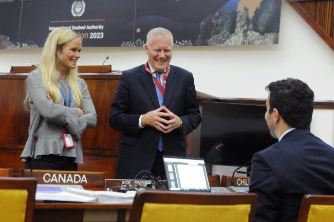 Lea Kolmos Weis, ISA Secretariat; Michael Lodge, ISA Secretary-General; and Jose Benchetrit, Canada