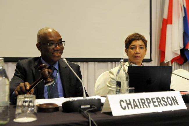 Mohammed Nurudeen Iddrisu, Ghana, Chair, ITTC, and Sheam Satkuru, ITTO Executive Director