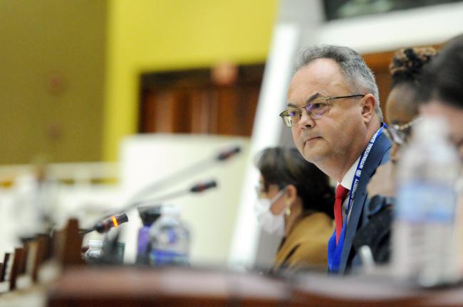 Olav Myklebust, Norway, Chair of the Open-ended Working Group on the financial terms of a contract