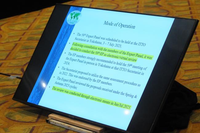 A slide from the presentation by Akiko Tabata, Japan