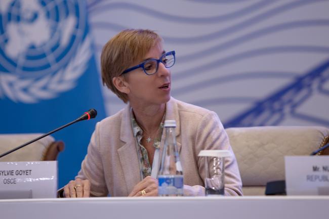 Sylvie Goyet, Deputy Co-ordinator and Head of Environmental Activities, OSCE - CRIC 21 - 15 Nov 2023 - Photo