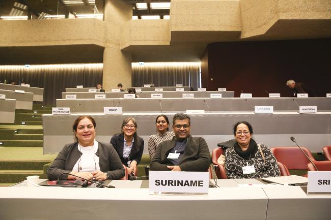 The Suriname and Sri Lankan delegations - MinamataCOP5 - 3Nov2023 – Photo.jpg