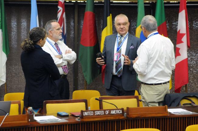 US delegates and Kent Bressie, International Cable Protection Committee