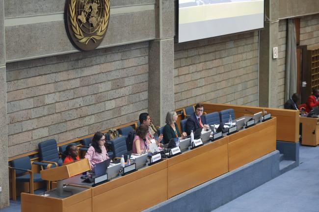 View of the dais during Contact Group 3