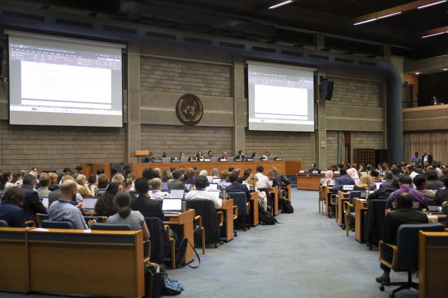 View of the room during Contact Group 3 