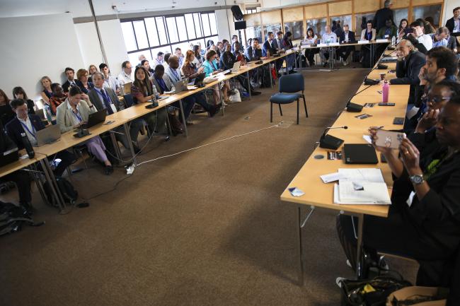 View of the room during the event on Promoting circular economy to retain plastics in the economy and out of the environment, including 